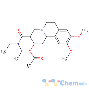 CAS No:63-12-7 [3-(diethylcarbamoyl)-9,10-dimethoxy-2,3,4,6,7,<br />11b-hexahydro-1H-benzo[a]quinolizin-2-yl] acetate