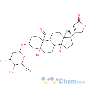CAS No:630-64-8 Card-20(22)-enolide,3-[(2,6-dideoxy-b-D-ribo-hexopyranosyl)oxy]-5,14-dihydroxy-19-oxo-,(3b,5b)-