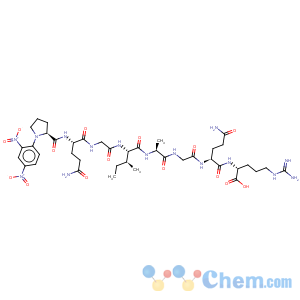 CAS No:63014-08-4 D-Arginine,N2-[N2-[N-[N-[N-[N-[N2-[1-(2,4-dinitrophenyl)-L-prolyl]-L-glutaminyl]glycyl]-L-isoleucyl]-L-alanyl]glycyl]-L-glutaminyl]-(9CI)