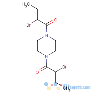 CAS No:6303-01-1 Piperazine,1,4-bis(2-bromo-1-oxobutyl)- (9CI)