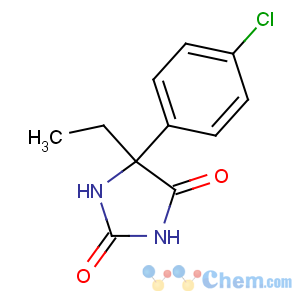 CAS No:6308-24-3 5-(4-chlorophenyl)-5-ethyl-imidazolidine-2,4-dione