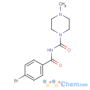 CAS No:6312-50-1 N-(4-bromobenzoyl)-4-methylpiperazine-1-carboxamide