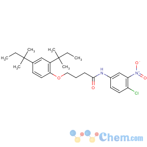 CAS No:63134-29-2 4-[2,<br />4-bis(2-methylbutan-2-yl)phenoxy]-N-(4-chloro-3-nitrophenyl)butanamide