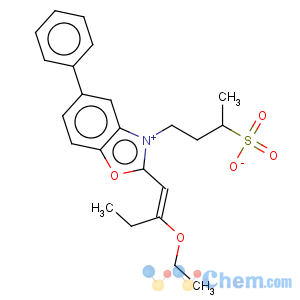 CAS No:63148-98-1 2-(2-Ethoxy-1-butenyl)-5-phenyl-3-(3-sulfobutyl)benzoxazolium inner salt