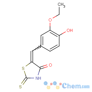 CAS No:6322-57-2 4-Thiazolidinone,5-[(3-ethoxy-4-hydroxyphenyl)methylene]-2-thioxo-