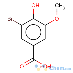 CAS No:6324-52-3 Benzoic acid,3-bromo-4-hydroxy-5-methoxy-