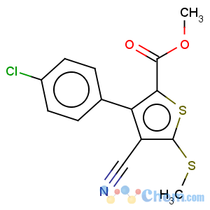 CAS No:63244-05-3 methyl 3-(4-chlorophenyl)-4-cyano-5-(methylthio)thiophene-2-carboxylate