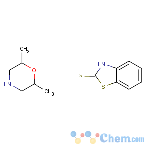 CAS No:63302-76-1 1,3-benzothiazole-2(3H)-thione - 2,6-dimethylmorpholine (1:1)
