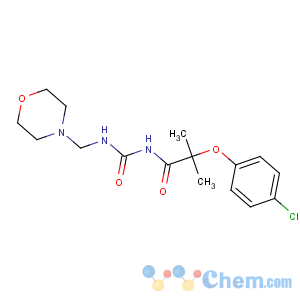 CAS No:63394-05-8 2-(4-chlorophenoxy)-2-methyl-N-(morpholin-4-ylmethylcarbamoyl)<br />propanamide