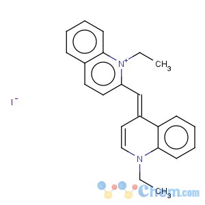 CAS No:634-21-9 Quinolinium,1-ethyl-2-[(1-ethyl-4(1H)-quinolinylidene)methyl]-, iodide (1:1)