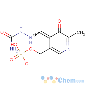 CAS No:634-27-5 [(4E)-4-[(2-carbamoylhydrazinyl)methylidene]-6-methyl-5-oxopyridin-3-yl]<br />methyl dihydrogen phosphate