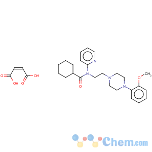 CAS No:634908-75-1 n-[2-[4-(2-methoxyphenyl)-1-piperazinyl]ethyl]-n-2-pyridinyl-cyclohexanecarboxamide maleate
