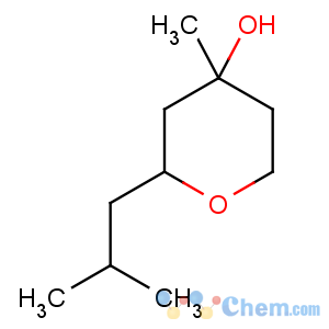 CAS No:63500-71-0 4-methyl-2-(2-methylpropyl)oxan-4-ol
