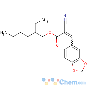 CAS No:63524-66-3 2-ethylhexyl (E)-3-(1,3-benzodioxol-5-yl)-2-cyanoprop-2-enoate
