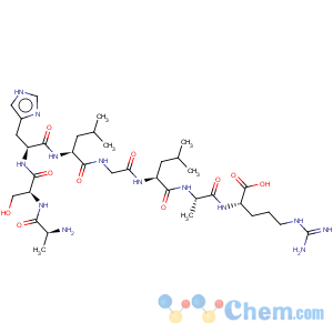 CAS No:63555-63-5 L-Arginine,L-alanyl-L-seryl-L-histidyl-L-leucylglycyl-L-leucyl-L-alanyl-