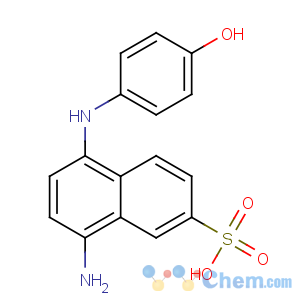CAS No:6357-75-1 2-Naphthalenesulfonicacid, 8-amino-5-[(4-hydroxyphenyl)amino]-