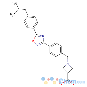 CAS No:635701-59-6 1-[[4-[5-[4-(2-methylpropyl)phenyl]-1,2,<br />4-oxadiazol-3-yl]phenyl]methyl]azetidine-3-carboxylic acid