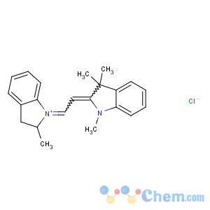 CAS No:6359-50-8 (2E)-1,3,3-trimethyl-2-[2-(2-methyl-2,<br />3-dihydroindol-1-ium-1-ylidene)ethylidene]indole