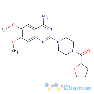 CAS No:63590-64-7 [4-(4-amino-6,<br />7-dimethoxyquinazolin-2-yl)piperazin-1-yl]-(oxolan-2-yl)methanone