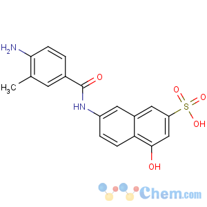 CAS No:6361-46-2 2-Naphthalenesulfonicacid, 7-[(4-amino-3-methylbenzoyl)amino]-4-hydroxy-