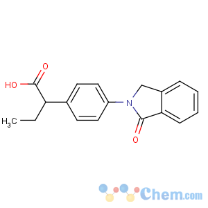 CAS No:63610-08-2 2-[4-(3-oxo-1H-isoindol-2-yl)phenyl]butanoic acid