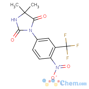 CAS No:63612-50-0 5,5-dimethyl-3-[4-nitro-3-(trifluoromethyl)phenyl]imidazolidine-2,<br />4-dione