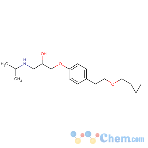 CAS No:63659-18-7 1-[4-[2-(cyclopropylmethoxy)ethyl]phenoxy]-3-(propan-2-ylamino)propan-2-<br />ol