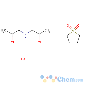 CAS No:63665-16-7 1,1'-iminodipropan-2-ol - tetrahydrothiophene 1,1-dioxide hydrate (1:1:1)