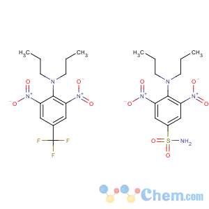 CAS No:63665-17-8 Benzenesulfonamide,4-(dipropylamino)-3,5- dinitro-,mixt. with 2,6-dinitro-N,N-dipropyl-4-(trifluoromethyl)- benzenamine