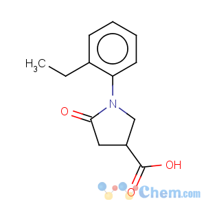 CAS No:63675-17-2 1-(2-ethylphenyl)-5-oxopyrrolidine-3-carboxylic acid