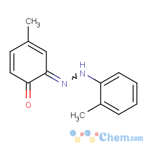 CAS No:6370-43-0 (6Z)-4-methyl-6-[(2-methylphenyl)hydrazinylidene]cyclohexa-2,<br />4-dien-1-one