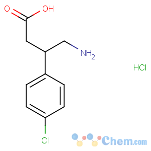 CAS No:63701-55-3 (3R)-4-amino-3-(4-chlorophenyl)butanoic acid