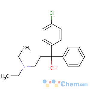 CAS No:6373-93-9 1-(4-chlorophenyl)-3-(diethylamino)-1-phenylpropan-1-ol