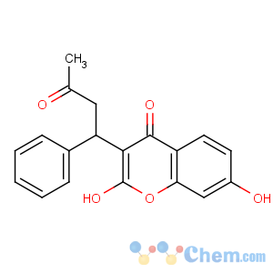 CAS No:63740-81-8 2,7-dihydroxy-3-[(1S)-3-oxo-1-phenylbutyl]-4H-chromen-4-one