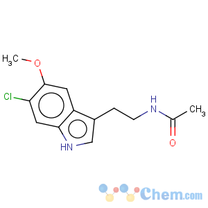 CAS No:63762-74-3 Acetamide,N-[2-(6-chloro-5-methoxy-1H-indol-3-yl)ethyl]-