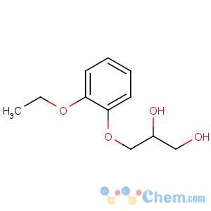 CAS No:63834-83-3 3-(2-ethoxyphenoxy)propane-1,2-diol