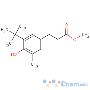 CAS No:6386-39-6 methyl 3-(3-tert-butyl-4-hydroxy-5-methylphenyl)propanoate