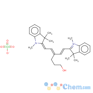 CAS No:63899-25-2 2-[(1E,3E)-3-(3-hydroxypropyl)-5-(1,3,3-trimethyl-1,3-dihydro-2H-indol-2-ylidene)-1,3-pentadienyl]-1,3,3-trimethyl-3H-indolium perchlorate