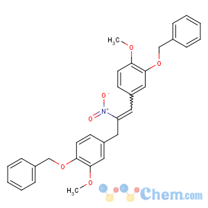 CAS No:63909-35-3 Benzene,1-methoxy-4-[3-[3-methoxy-4-(phenylmethoxy)phenyl]-2-nitro-1-propenyl]-2-(phenylmethoxy)-, (E)- (9CI)