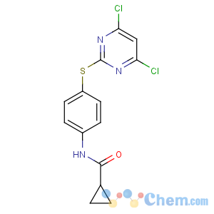 CAS No:639090-53-2 N-[4-(4,6-dichloropyrimidin-2-yl)sulfanylphenyl]cyclopropanecarboxamide