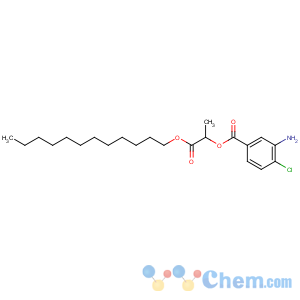 CAS No:63966-96-1 (1-dodecoxy-1-oxopropan-2-yl) 3-amino-4-chlorobenzoate