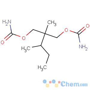 CAS No:64-55-1 [2-(carbamoyloxymethyl)-2,3-dimethylpentyl] carbamate