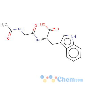 CAS No:64013-28-1 L-Tryptophan,N-(N-acetylglycyl)- (9CI)