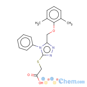 CAS No:64013-61-2 Acetic acid,2-[[5-[(2,6-dimethylphenoxy)methyl]-4-phenyl-4H-1,2,4-triazol-3-yl]thio]-