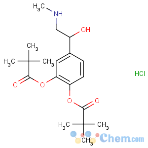 CAS No:64019-93-8 [2-(2,2-dimethylpropanoyloxy)-4-[1-hydroxy-2-(methylamino)ethyl]phenyl]<br />2,2-dimethylpropanoate