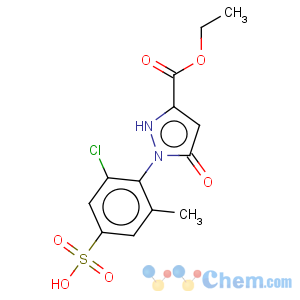 CAS No:6402-00-2 1H-Pyrazole-3-carboxylicacid, 1-(2-chloro-6-methyl-4-sulfophenyl)-4,5-dihydro-5-oxo-, 3-ethyl ester