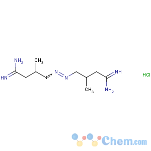 CAS No:64037-73-6 Butanimidamide,4,4'-azobis[3-methyl-, monohydrochloride (9CI)