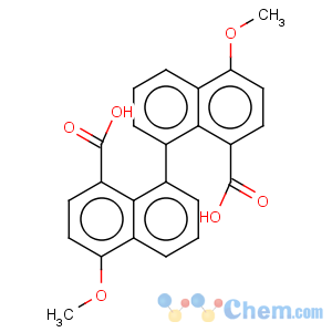 CAS No:6404-61-1 5,5'-dimethoxy-1,1'-binaphthalene-8,8'-dicarboxylic acid