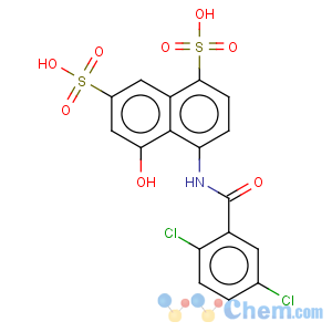 CAS No:6407-95-0 1,7-Naphthalenedisulfonicacid, 4-[(2,5-dichlorobenzoyl)amino]-5-hydroxy-