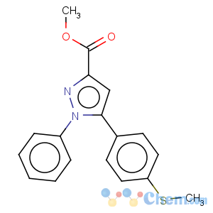 CAS No:640727-84-0 1H-Pyrazole-3-carboxylicacid, 5-[4-(methylthio)phenyl]-1-phenyl-, methyl ester